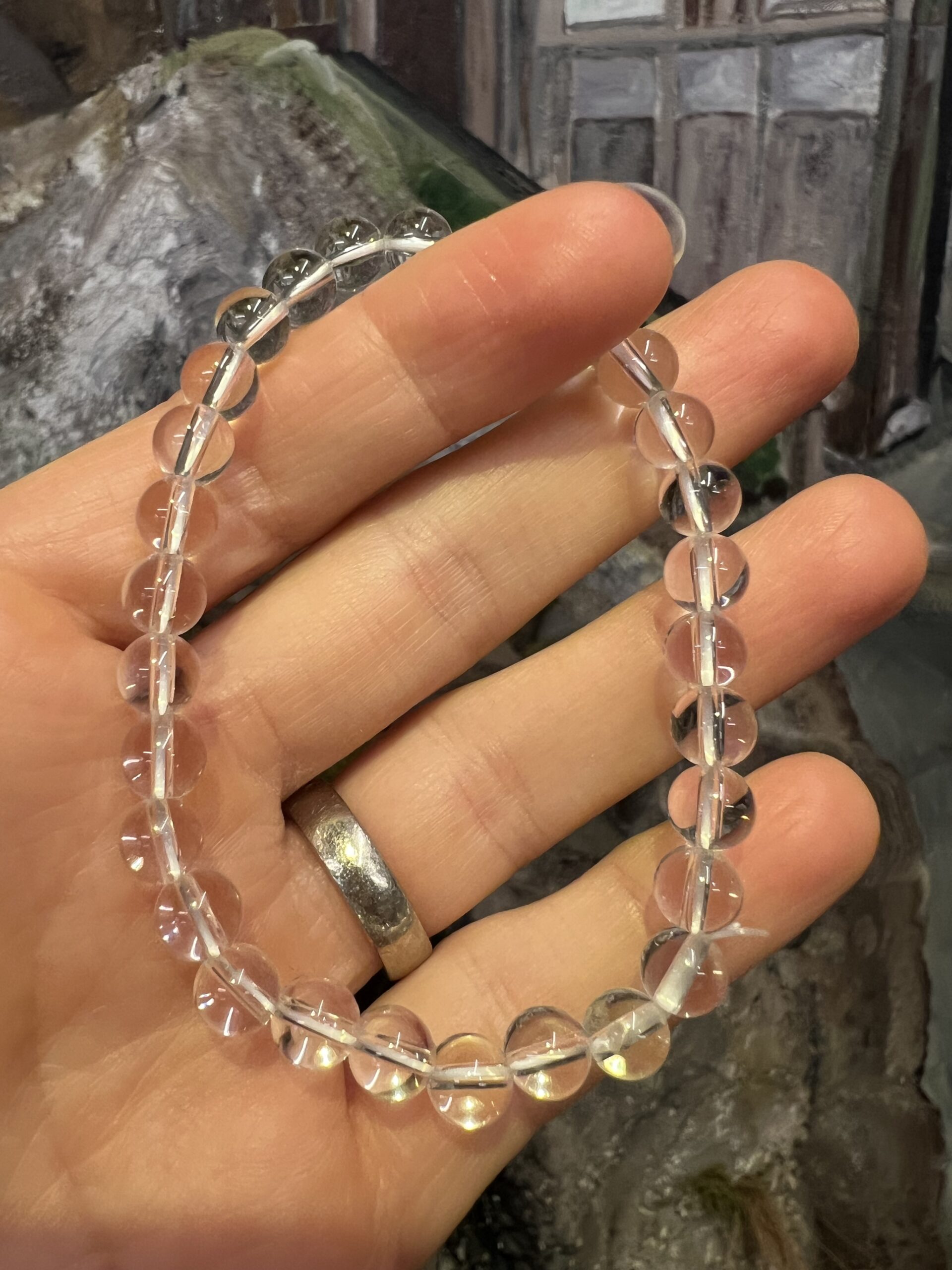 Bjergkrystal armbånd