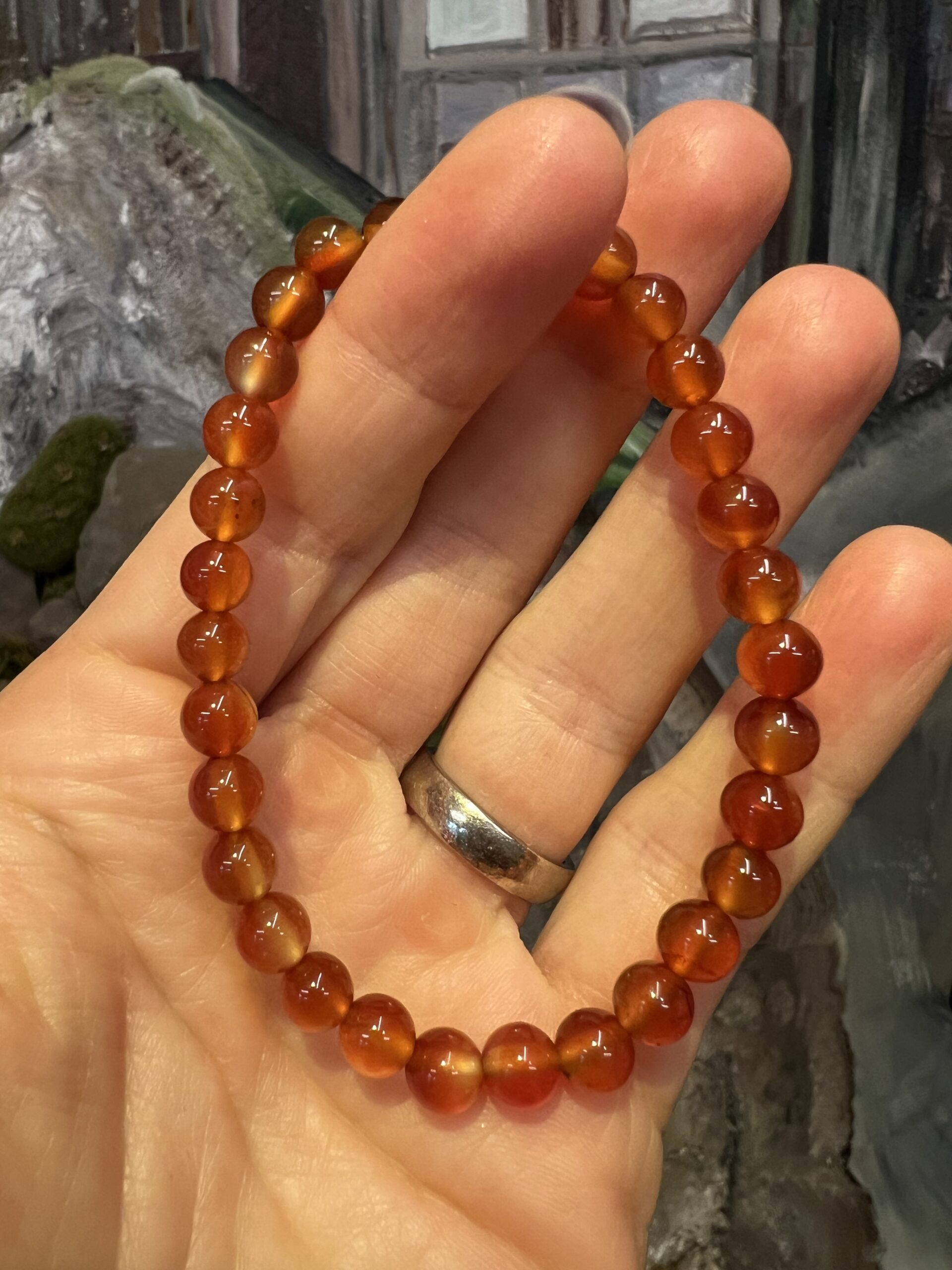 Karneol armbånd